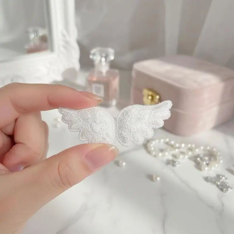 Gothic Lolita Decorative Lace Trim DIY Bow Appliques Cosplay Costume Qme