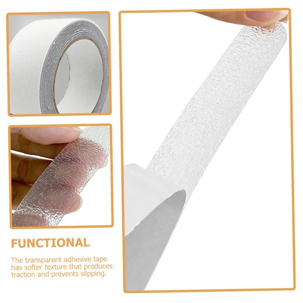 5m Transparent Anti Slip Tape Waterproof Non Slip Stair Treads For Bathroom Kitchen Floor PVC Heavy Duty Grip Tape Qme