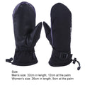 Hand Warmer Gloves USB Charging Electric Heated Gloves Waterproof 3 Gear Temperature Winter Gloves for Climbing Hiking Cycling ﻿ Qme black Women Size