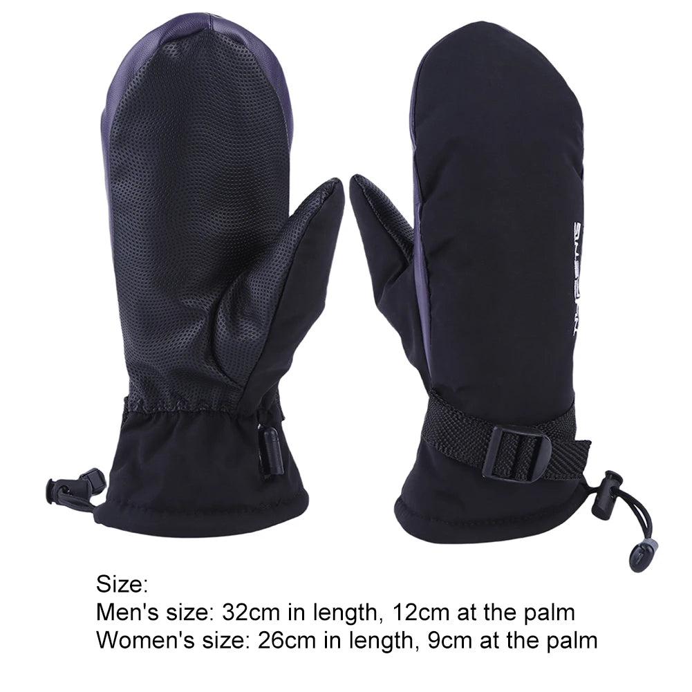 Hand Warmer Gloves USB Charging Electric Heated Gloves Waterproof 3 Gear Temperature Winter Gloves for Climbing Hiking Cycling ﻿ Qme black Women Size