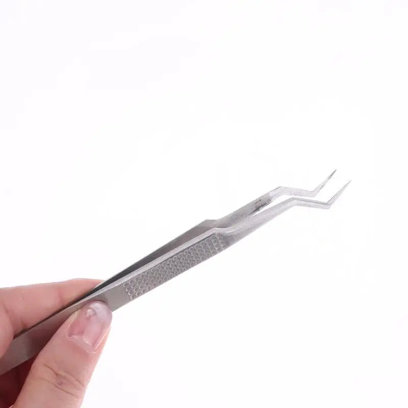 Aax-17 Tin Positioning Tweezers Precise Clamping Wire Non-slip Qme 1pc