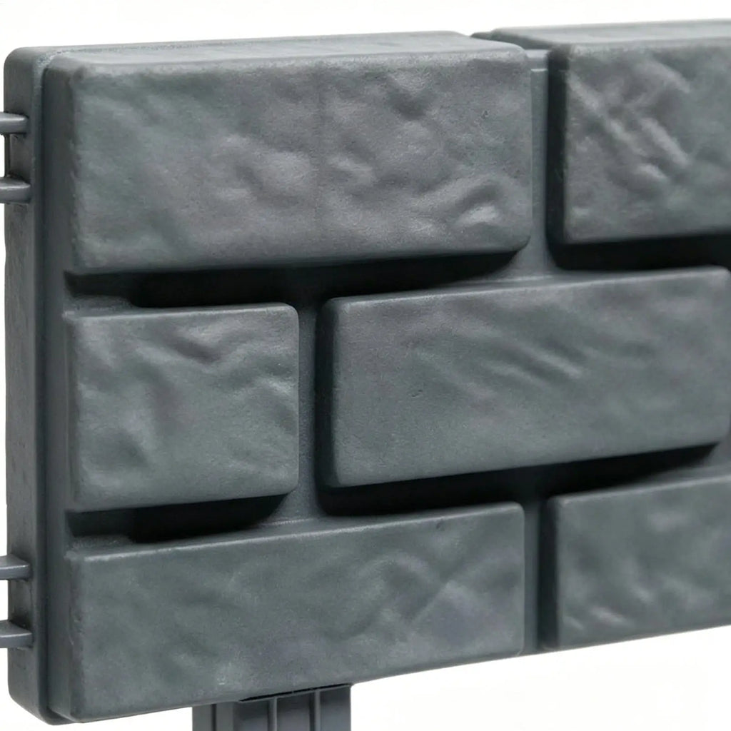 Garden Fence 4 Stone Effect Weatherproof DIY Outdoor Panels Decor Qme