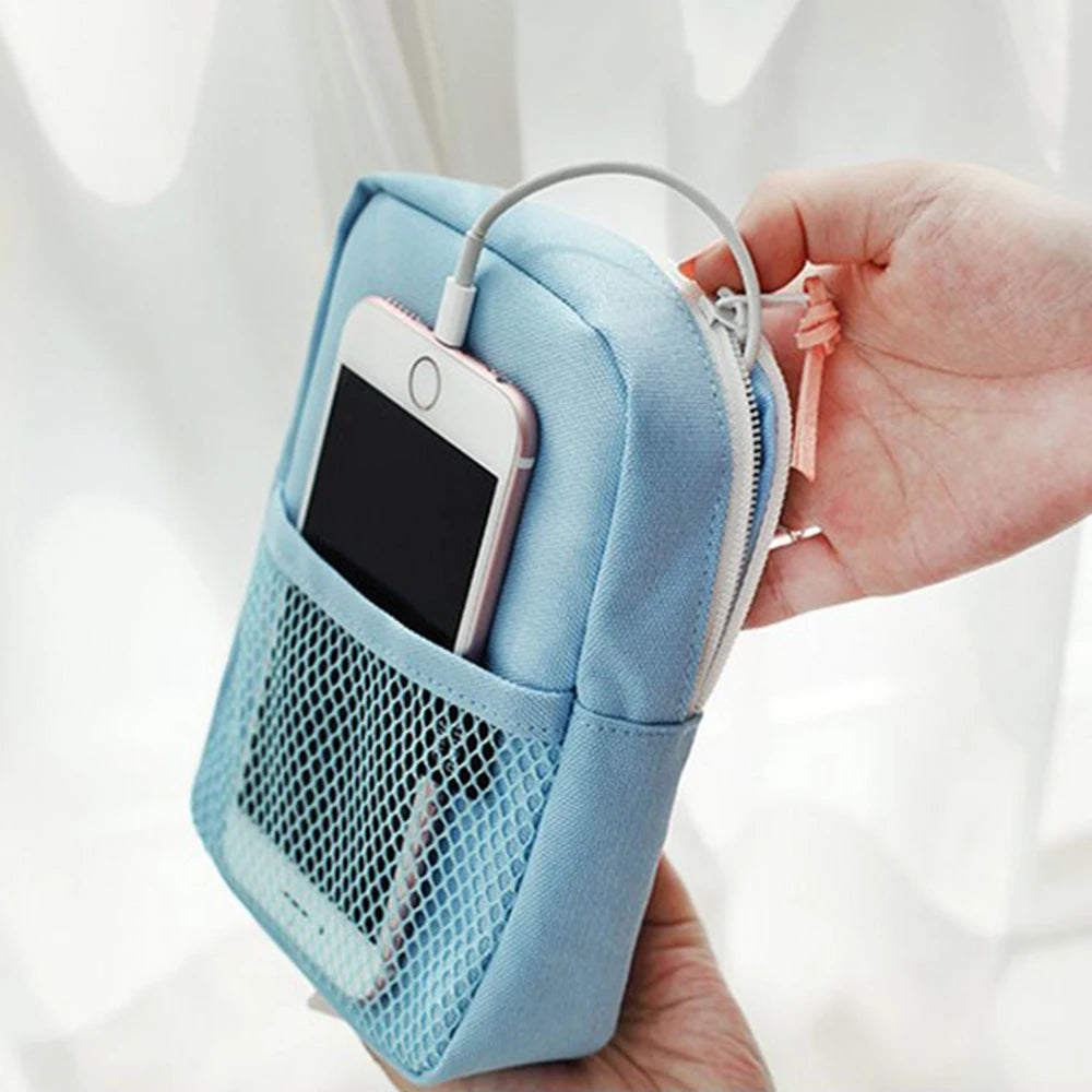 1PC Travel Portable Travel Charger Headphone Cable Digital Bag Storage Bag Men'S And Women'S Organizer Bag Qme