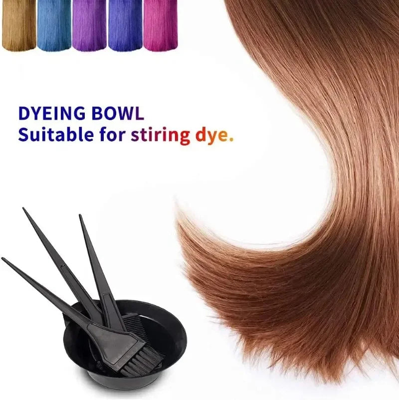 4pc Hair Coloring Kit, Hair Dye Brush, Tools for Hair Coloring Kit–Professional Dyeing Tools Set –Perfect for DIY and Salon Use Qme