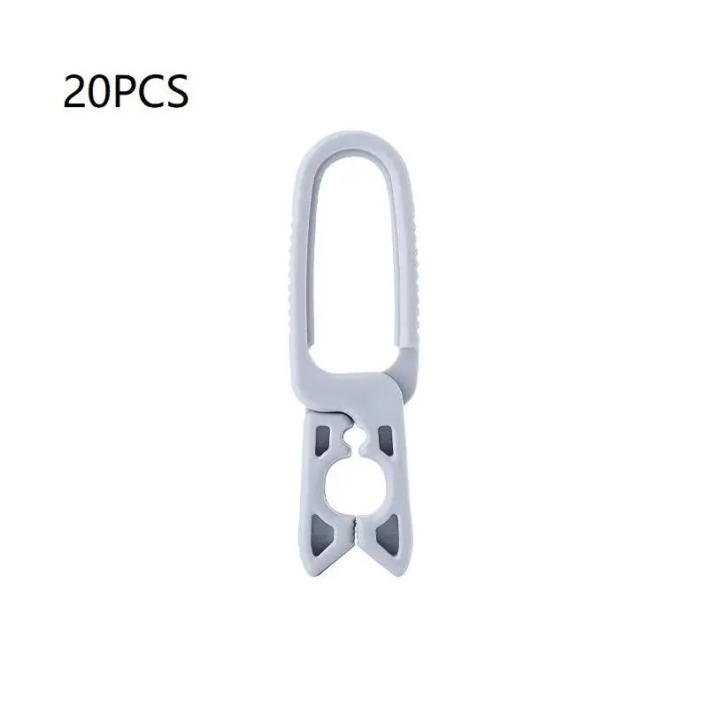 10/20PCS Clothespins Hanging Peg Clip Plastic Hangers Rack Laundry Clothes Pegs Clamps Towel Clothing Hat Clip Home Storage Hook Qme Gray 20PCS