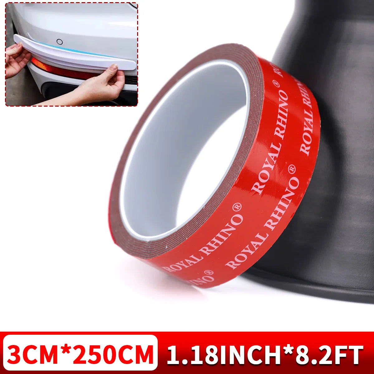 Double Sided Tape Waterproof Acrylic Foam Thicken Adhesive Tapes Heavy Duty Mounting Traceless Stickers Home Car Qme 30mmx250cm