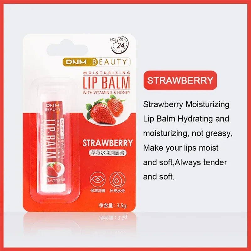 DNM 18 Colors Moisture Lip Balm Nourishes Lips Reduce Lip Lines Long-Lasting Natural Aloe Lipstick Anti Aging Lip Care Lipstick Qme 1