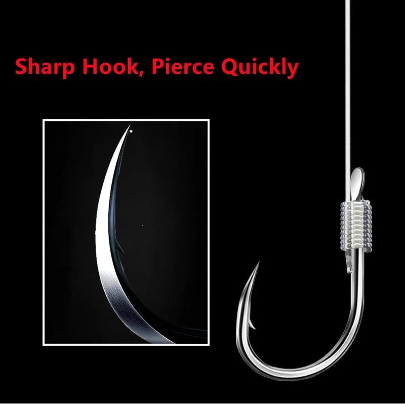 20Hook /10 Pair of New Fine Packaging Fishing Tackle Fishing Line Double Hook Manual Double Hook Fishing Tools Hook Bait Qme