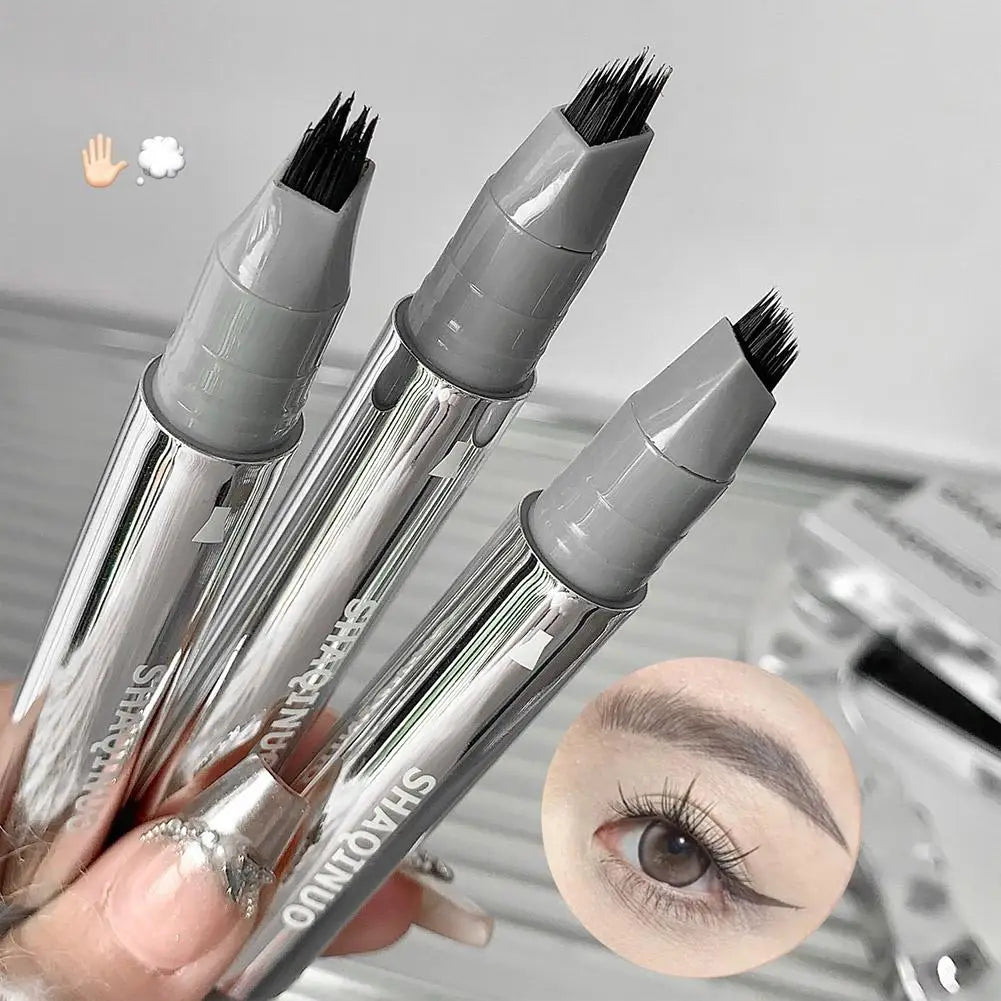 Liquid Microblading Eyebrow Pencils Waterproof Quick-dry Multi-tip Qme