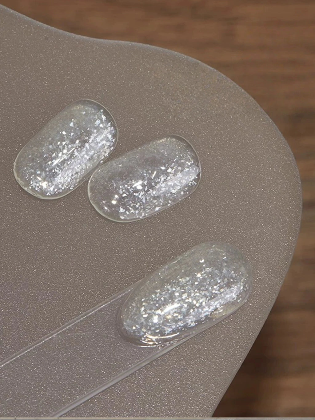 White Opal Powder Snowflake Nail Polish Gel UV Art DIY Charm Qme