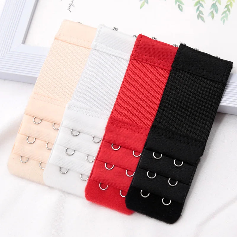 Buckle Women Bra Extender Elastic Extension Strap Hook Clip Expander Qme