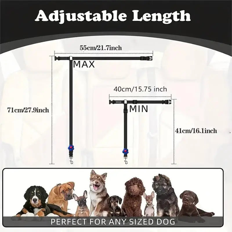Dogs Vehicles Dog Seatbelt Tether Christmas Seat Belt Vehicle Secure Qme