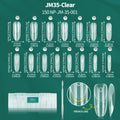Nailpop Ellipse Nail Dual Forms 15 French Fast Construction Pink Qme JM35-Clear 150