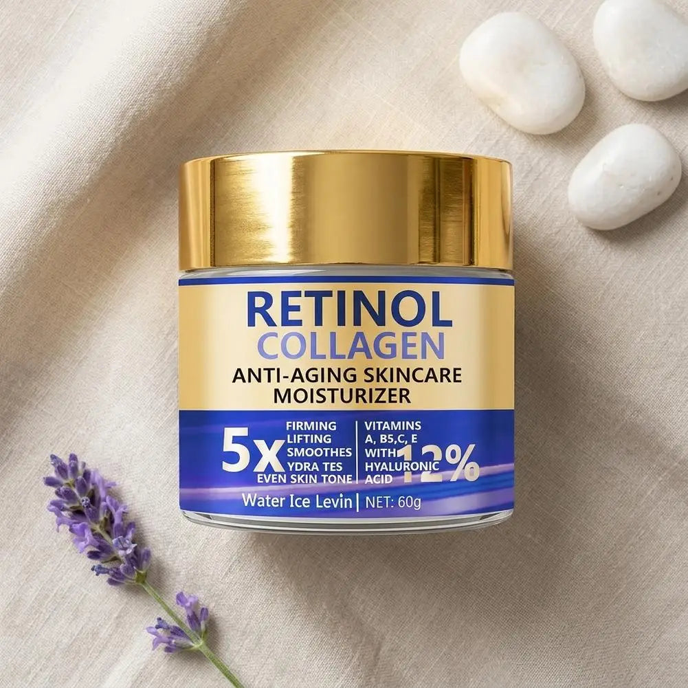 Retinol Collagen Cream Face Moisturizer Women Men Moisturizing Qme