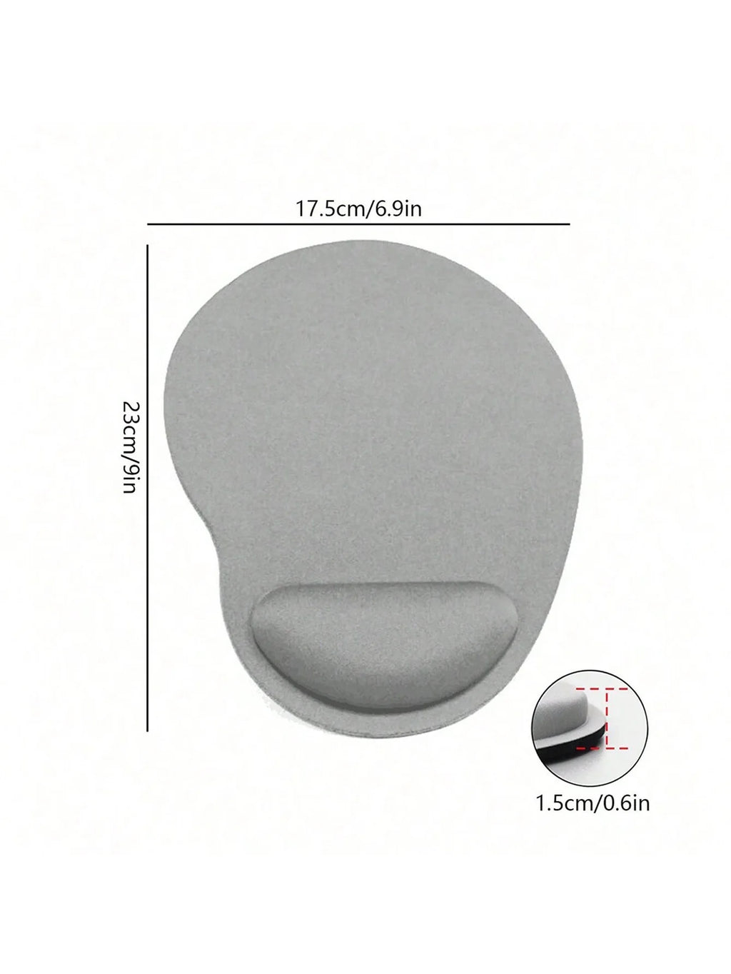 Eva Wrist Rest Mouse Pad Laptop Soft Comfortable Support Solid Qme