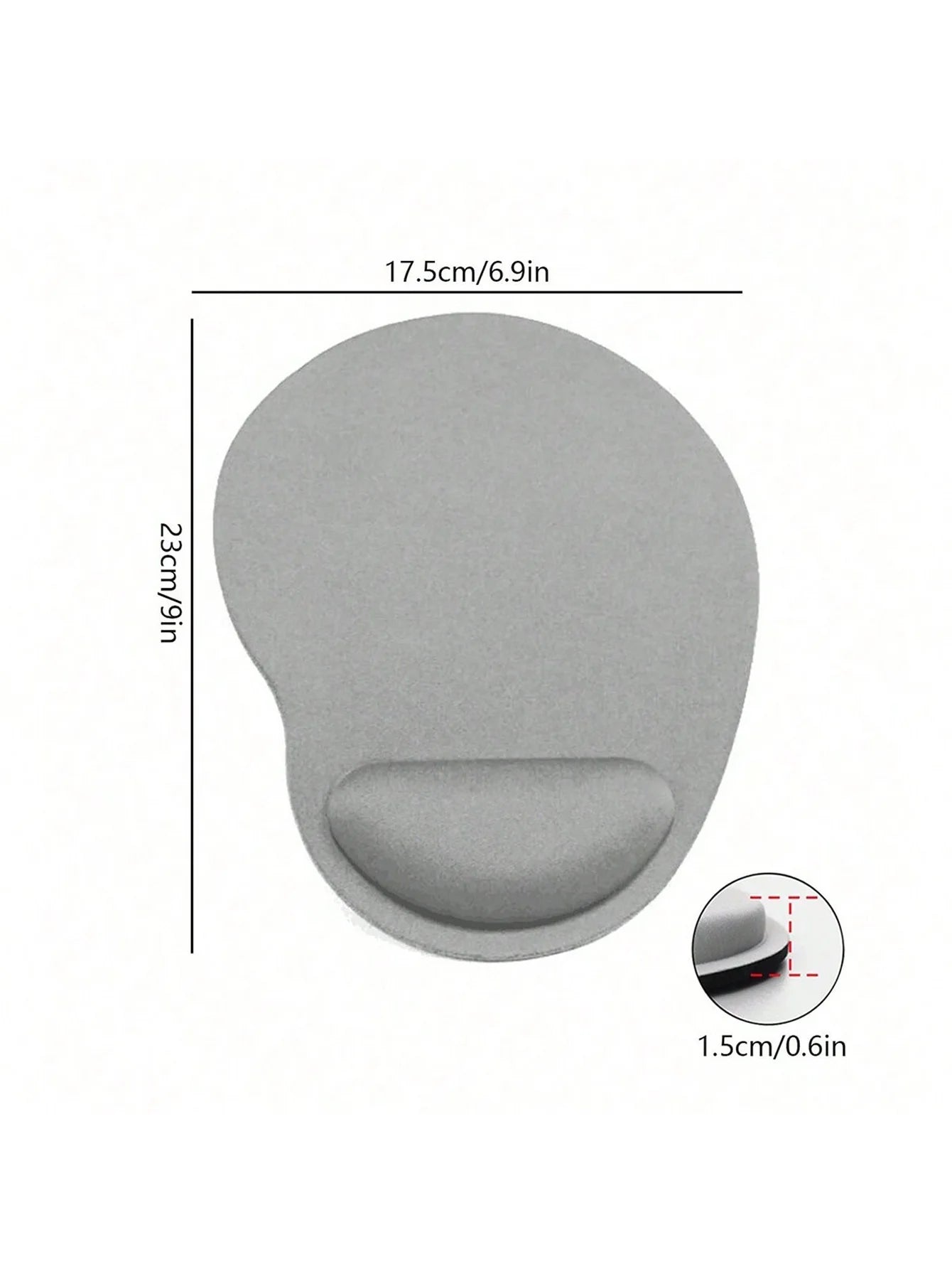 Eva Wrist Rest Mouse Pad Laptop Soft Comfortable Support Solid Qme