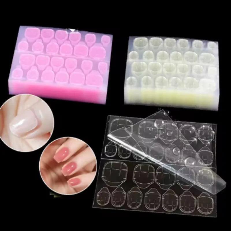 Nail Jelly Glue Double Sided False Nail Art Adhesive Tape Glue Sticker Nails Fake Press on Nails Coffin Qme