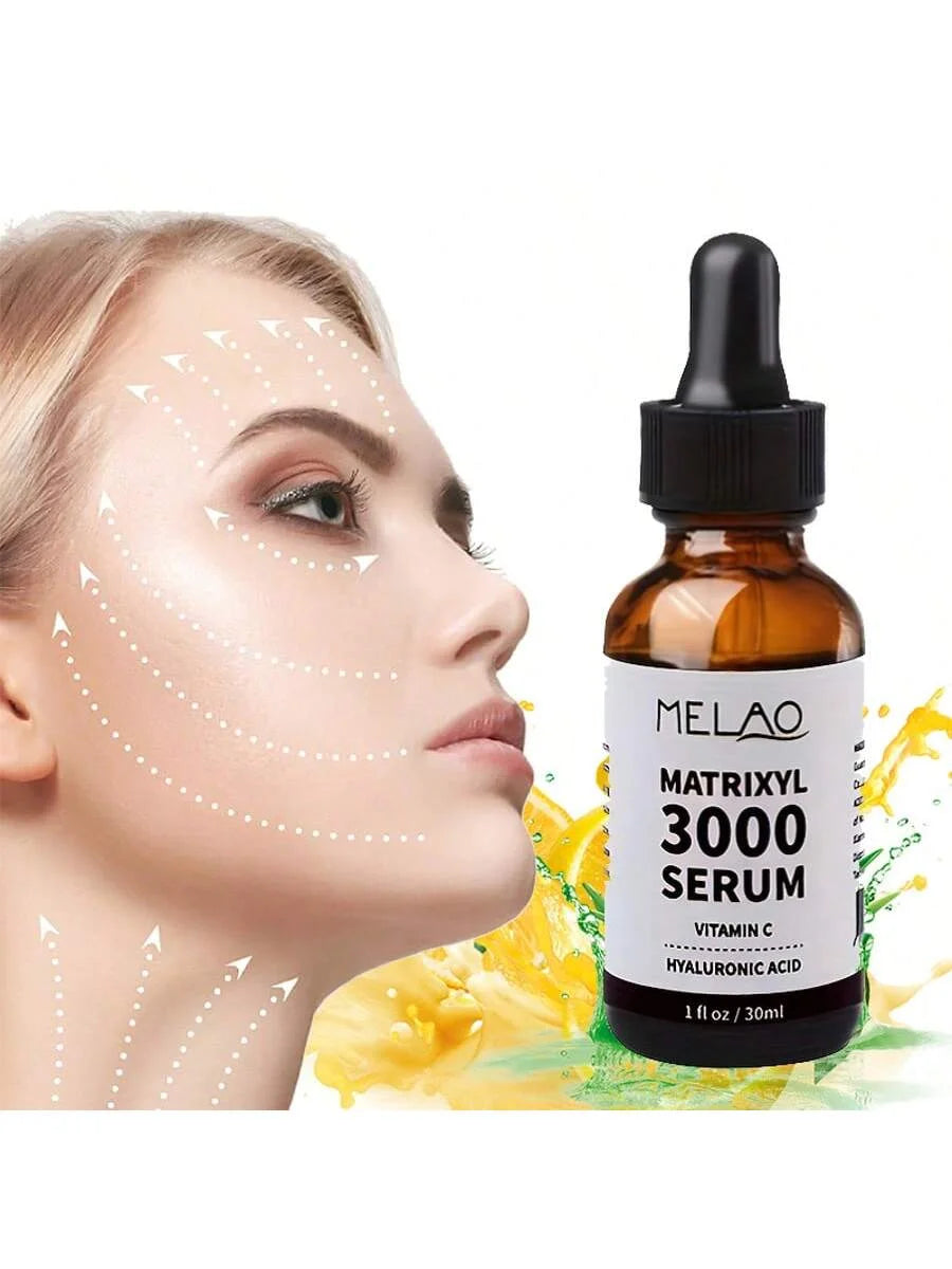 MELAO Matrixyl 3000 Serum: Anti-Aging Face Serum for Wrinkles & Deep Hydration, Boosts Collagen, Visibly Lifts & Firms Skin Qme
