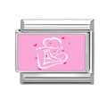 Love Mom Series Cute Child Star Flower Italian Charm Links Fit 2cm Stainless Steel Bracelet DIY Jewelry Making Birthday Gifts Qme Style 28