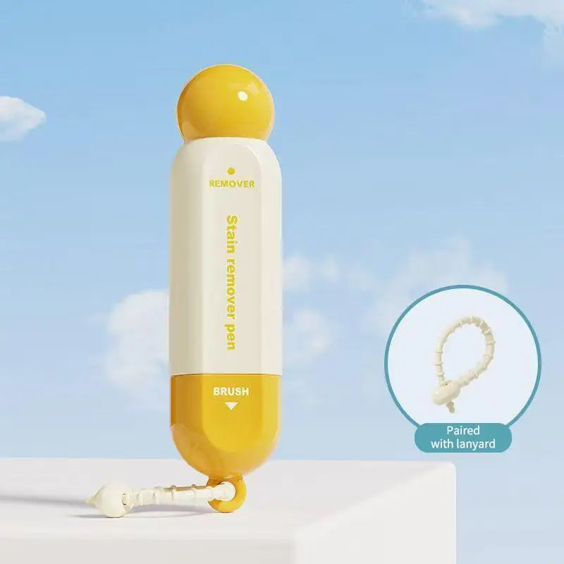 Double-headed Portable No Wash Stain Remover Pens Cleaning Brushes Clothes Instant Stain Remover Pens For Clothes And Fabric Qme Yellow