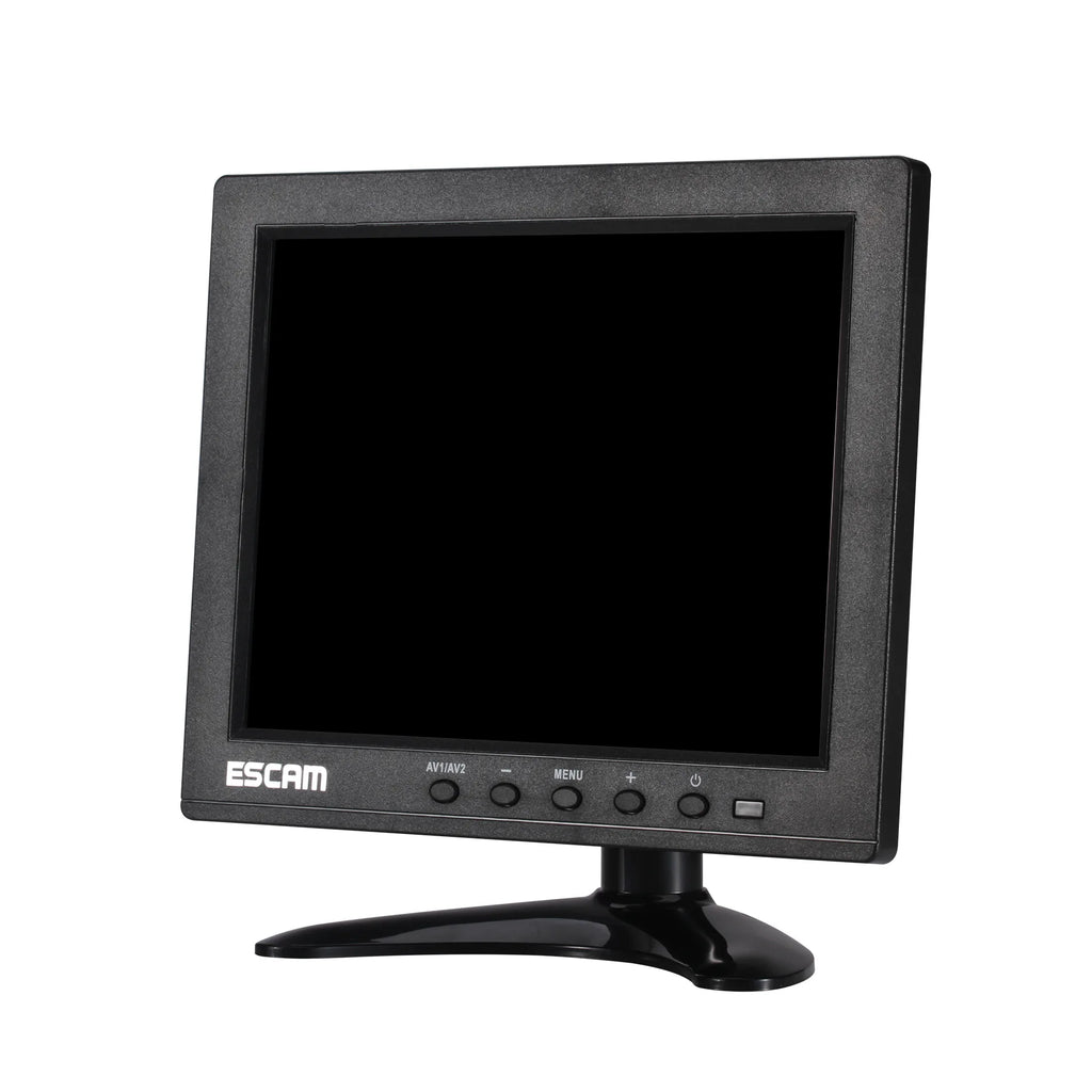 ESCAM T08 8inch TFT LCD 1024x768 CCTV Monitor with VGA HDMI-compatible AV BNC USB for PC CCTV Security Camera Qme