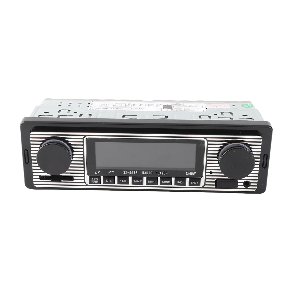 AUX BT Vintage Radio MP3 Player Stereo USB AUX Car Stereo Audio U Disk Bt USB Car Stereo Audio U Disk Radio Qme