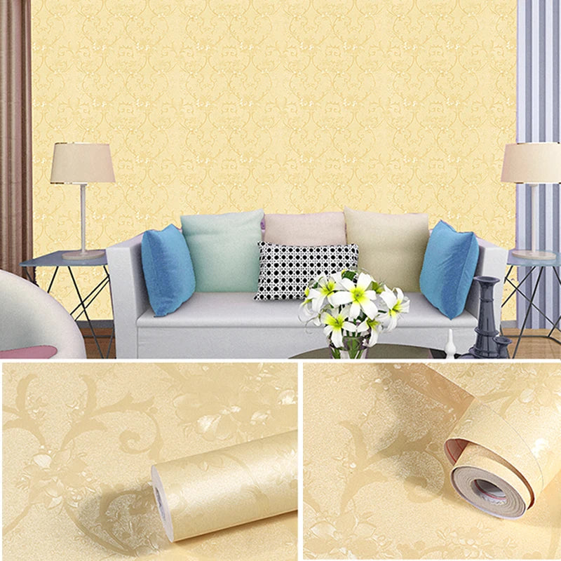 3D Solid Vinyl Self-adhesive Wallpaper Walls Rolls Contact Paper Qme