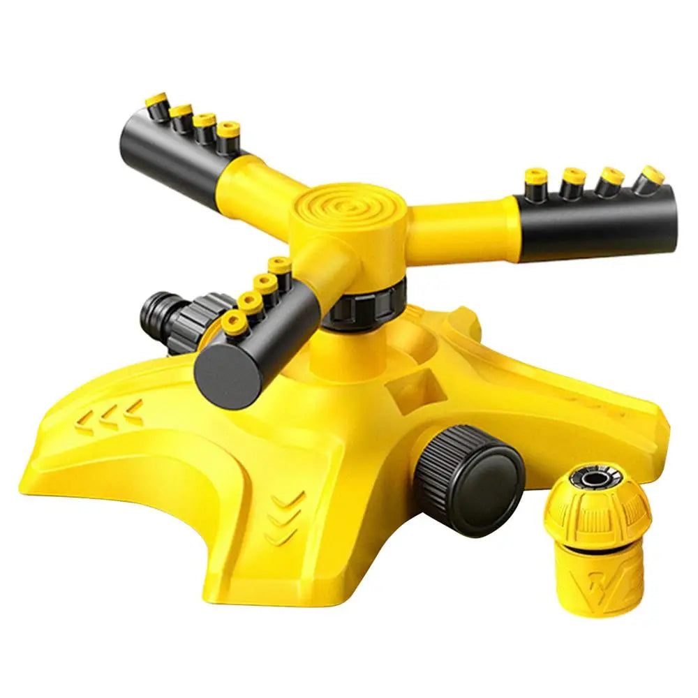 Sprinklers for Yard 3-Arm 360 Degree Rotating Automatic Adjustable Tool Kids Water Sprinkler for Backyard Garden Patio Park Qme China Mainland A