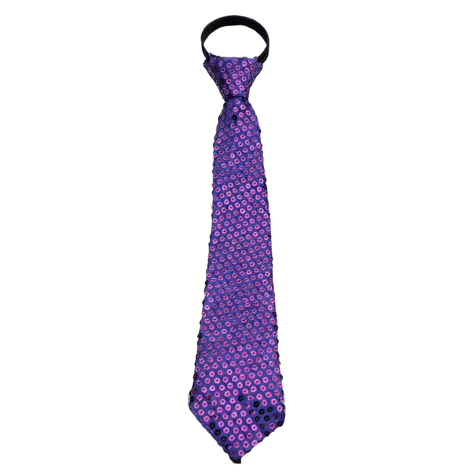 Shiny Sequins Neck Ties Men Women Stage Glitter Performance Prom Paillette Accessories Fashion Party Adjustable Necktie Qme
