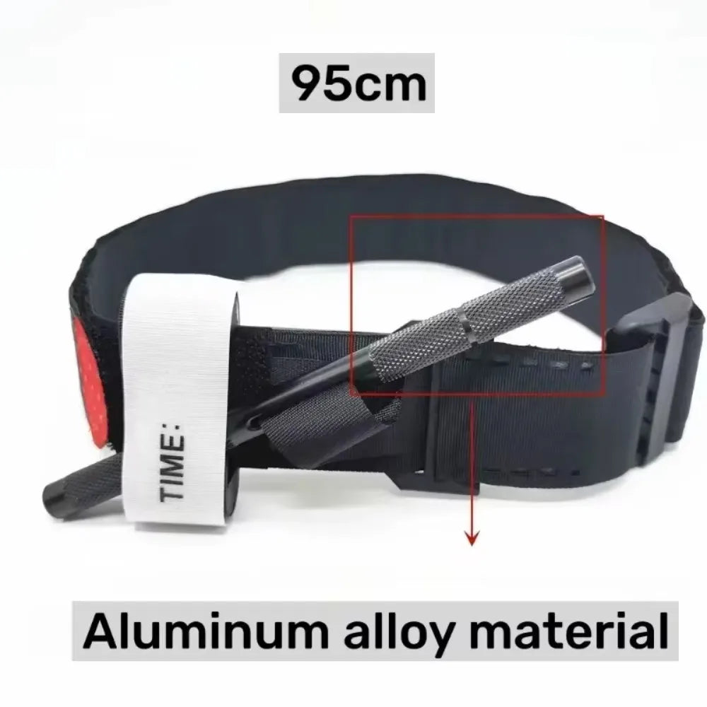 Tactical First Aid Rotary Pressure Aluminum Rod Tourniquet Hiking Qme