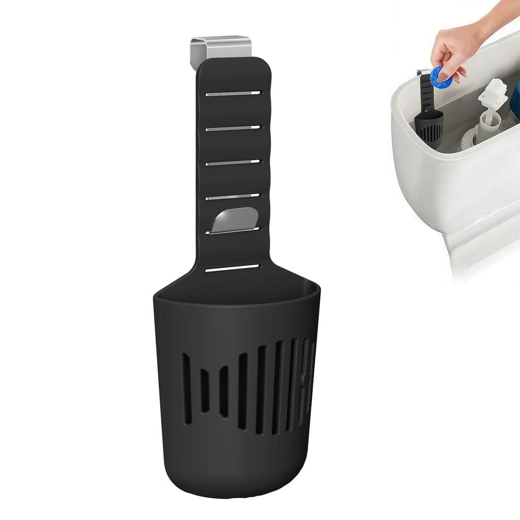 Toilet Tank Cleaning Tablet Holder Anti-bacterial Deodorizing Fits Qme black