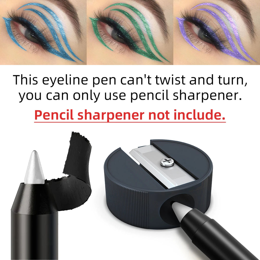 Colourful Eyeliner Pen Pigmented Pearly Glitter&shimmer Metallic Qme