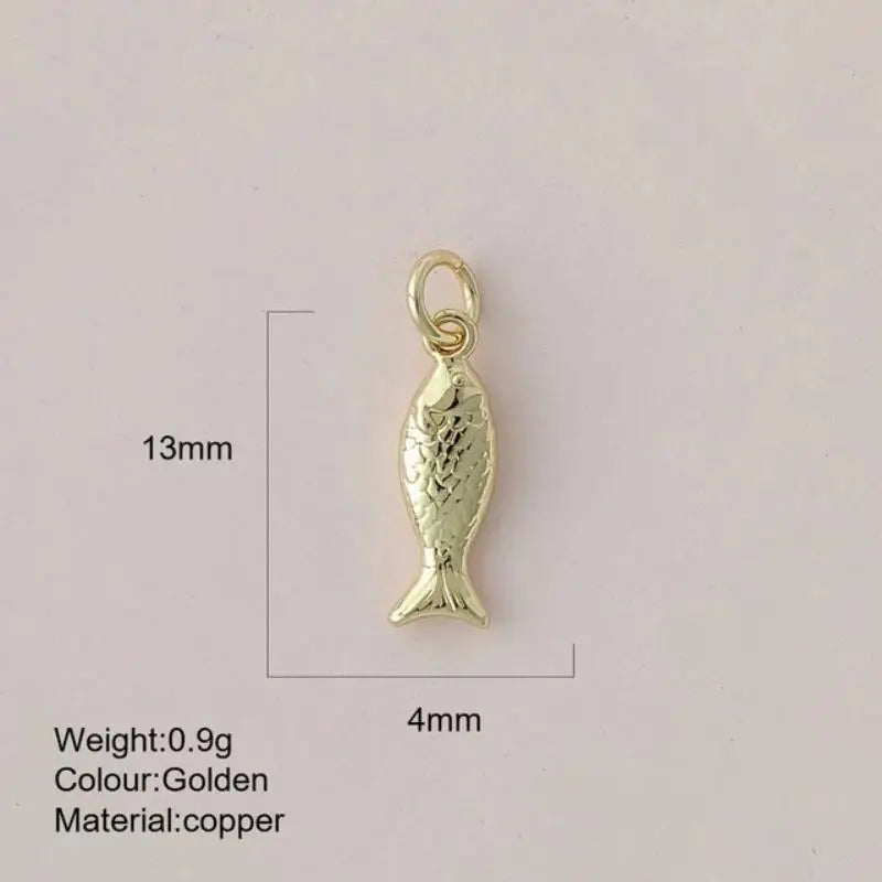Fashion Cute Colored Enamel Fish Charms For Jewelry Making Supplies Bohemian Animal DIY Earring Bracelet Necklace Accessories Qme A23