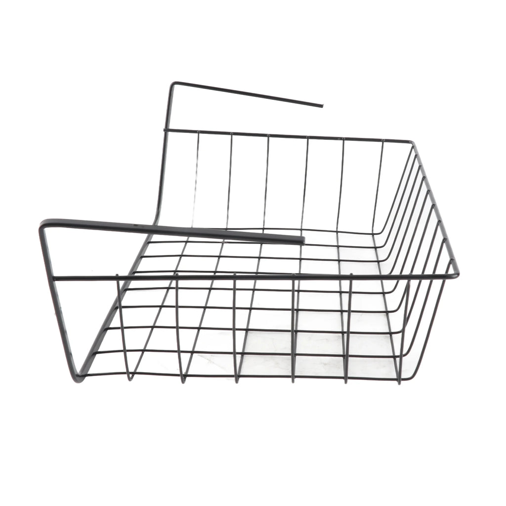Under Shelf Wire Basket Fine Crafted Under Shelf Storage Basket Large Capacity All Metal for Pantry for Bookshelf for Office Qme