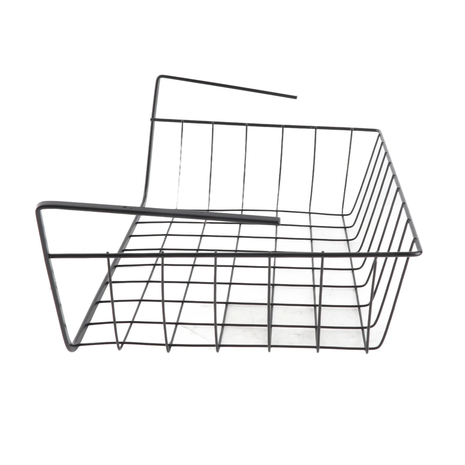 Under Shelf Wire Basket Fine Crafted Under Shelf Storage Basket Large Capacity All Metal for Pantry for Bookshelf for Office Qme