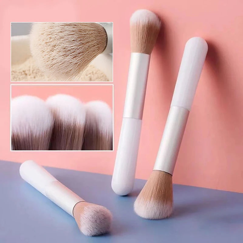 Round Handle Multifunctional Makeup Brushes Girl Professional Powder Qme onesize