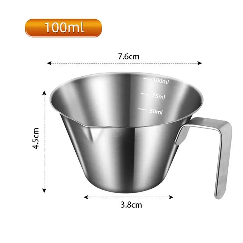 Stainless Steel Coffee Extraction Cup Scale Small Milk Spoon Making Qme A1