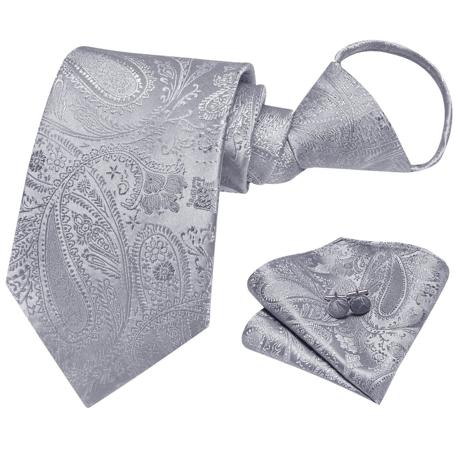 Zipper Tie S Knot-free Formal Business Easy Pull Lazy Groom Wedding