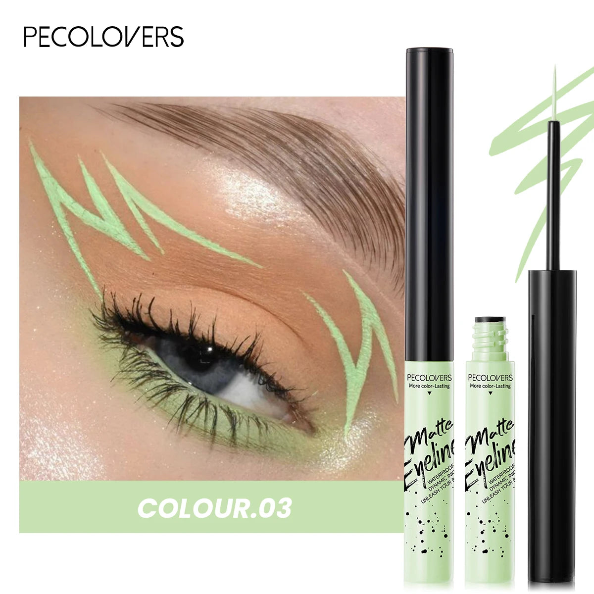 Matte Eyeliner Liquid Pen Dip Multi-color Selection Waterproof Sweat Qme 03