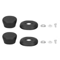 2Pcs Pot Lid Knobs Replacement Pan Cover Holding Handle with Screw Cookware Accessories Cookware Accessories Pan Cover Knob Qme black