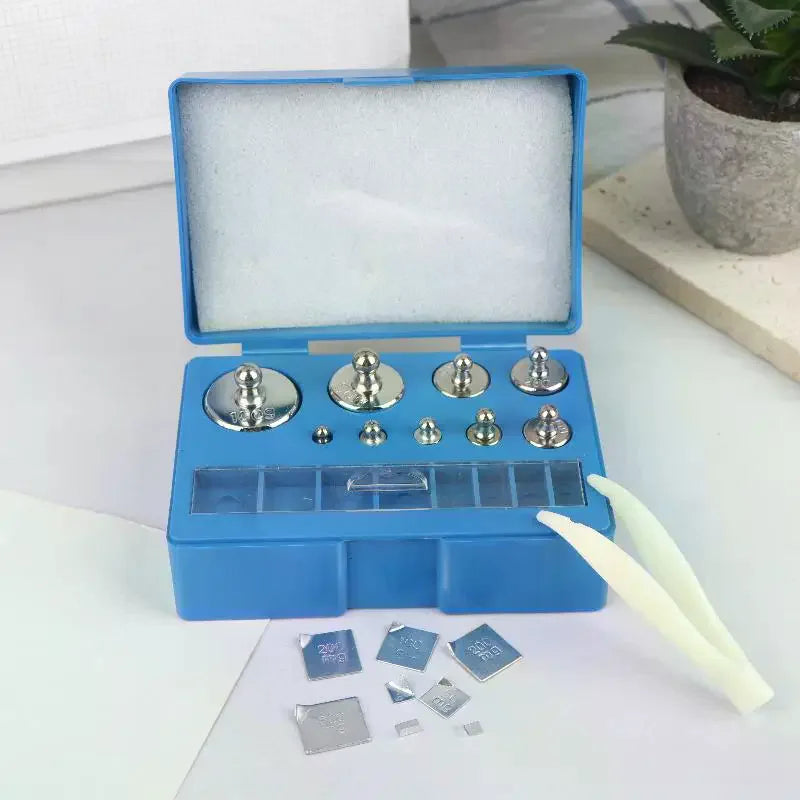17Pcs 10mg-100g Precision Digital Scale Calibration Weight Set Weighting Tools 100g 50g 20g 10g 5g 2g 1g 1000mg Tablet Code Qme