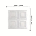 70x70cm 3D Self-Adhesive Foam Wallpaper Warm Waterproof Anti-Collision Wall Stickers for Ceiling & Room Background Decor Qme white 5pcs 70cmX70cm