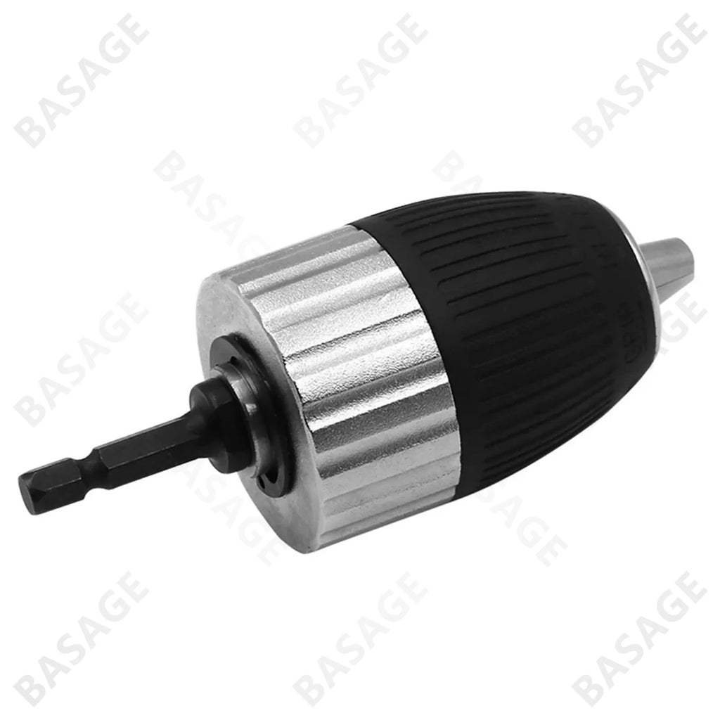 1.5-13mm Electric Drill Chuck Keyless Self-locking 3/8-24UNF Driver Tool Accessories Keyless Adapter Impact Hex Shank Qme