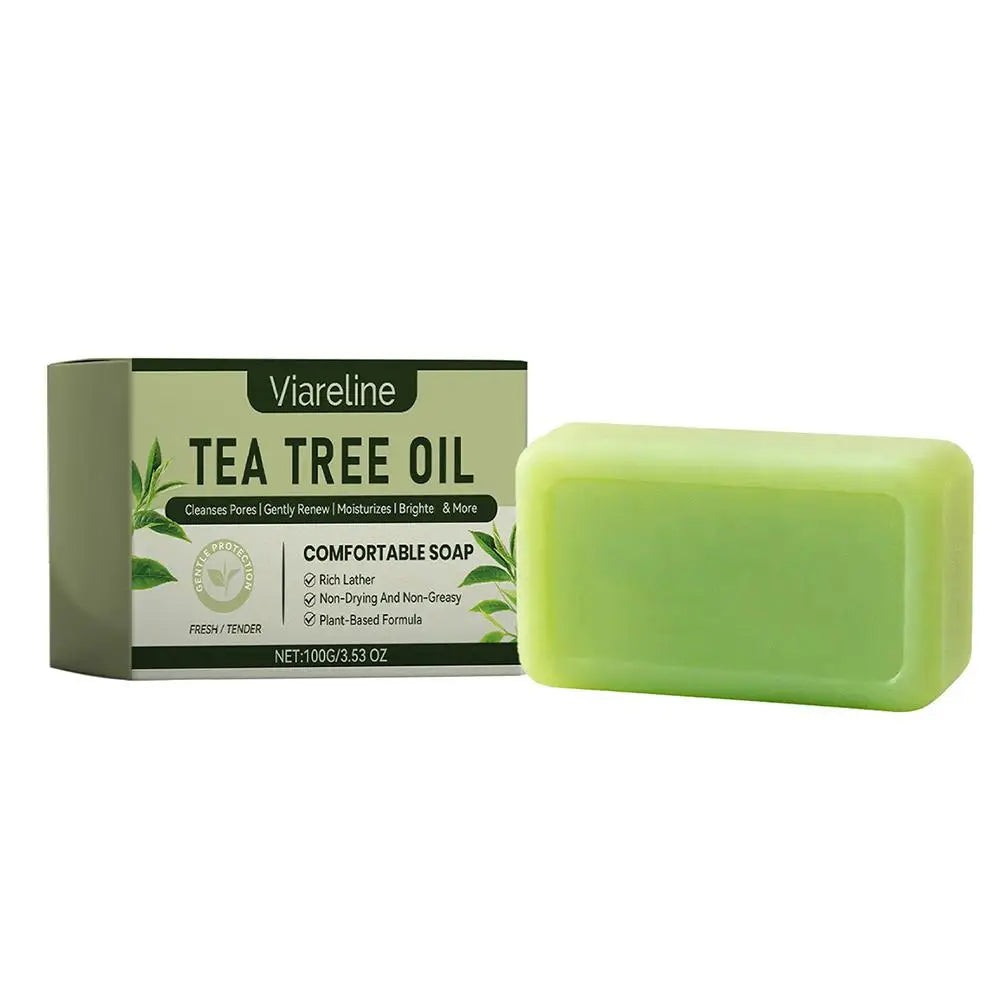 Handmade Soap Face Body Wash Tea Tree Oil Cleaning Gentle Exfoliating Qme A
