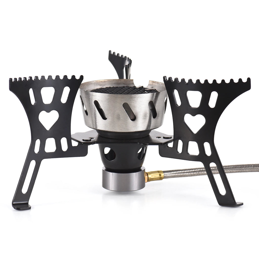 3500W Camping Stove High-Altitude Infrared Portable Gas Stove With Ignition Button for Outdoor Hiking Lightweight and Foldable Qme