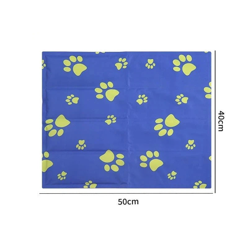 Reusable Pet Cooling Mat Waterproof Gel Pad Dogs Cats Summer Non Qme A6