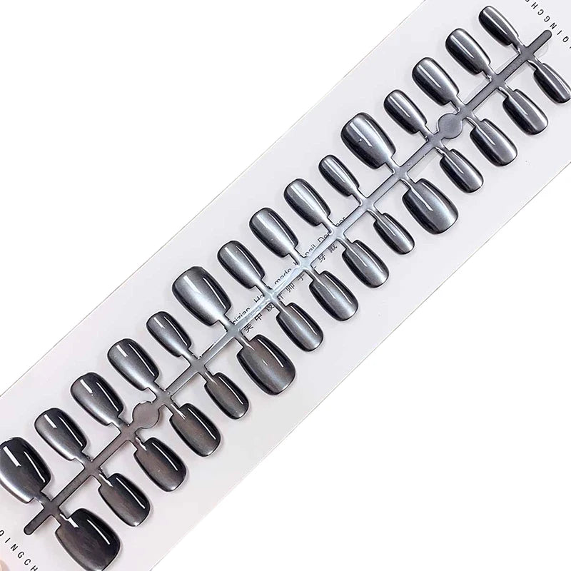 Different Short Press Nails Cat Eyes Decoration Wearable False Full Qme