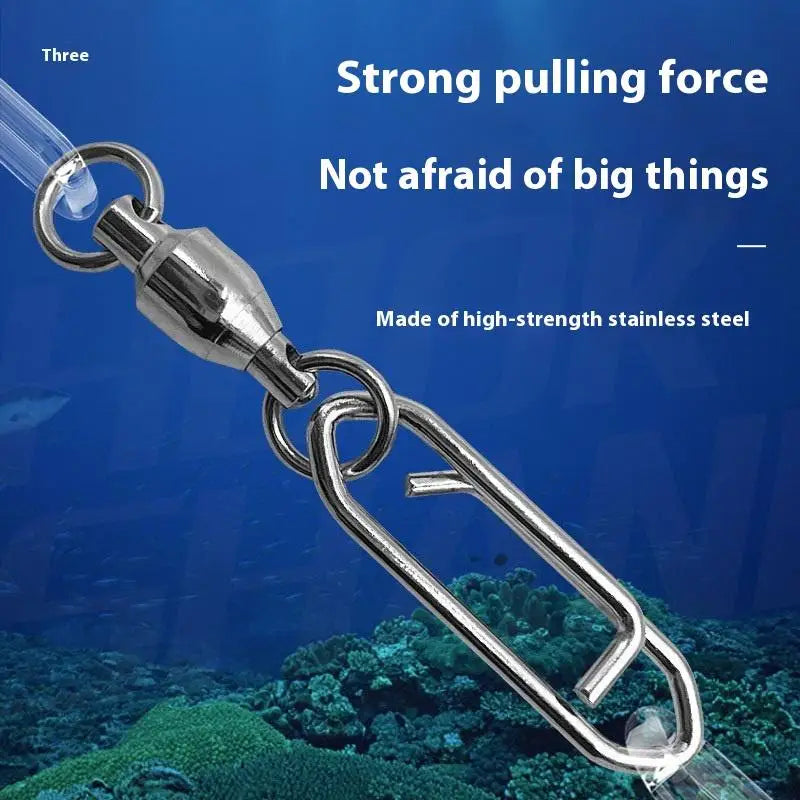 Fishing Rolling Swivel Power Clips Quick Change Snap Swivels Qme