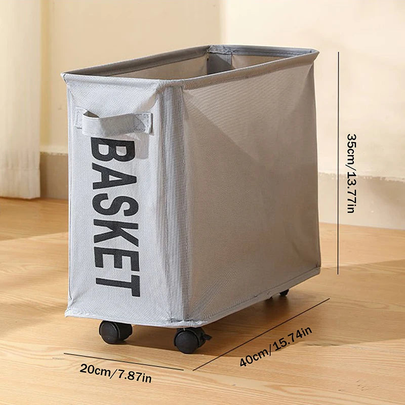 Large Capacity Yoga Mat Storage Basket Multifunctional Foldable Qme M Light gray