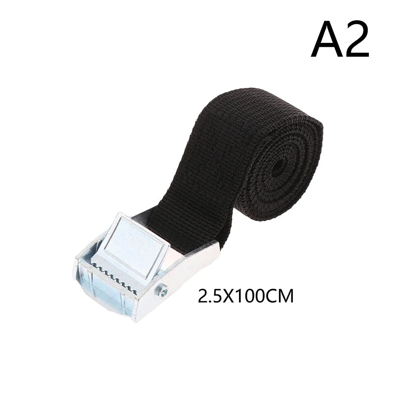 Buckle Tie-down Belt Cargo Lashing Straps Car Motorcycle Bike Metal Qme 25X1000MM